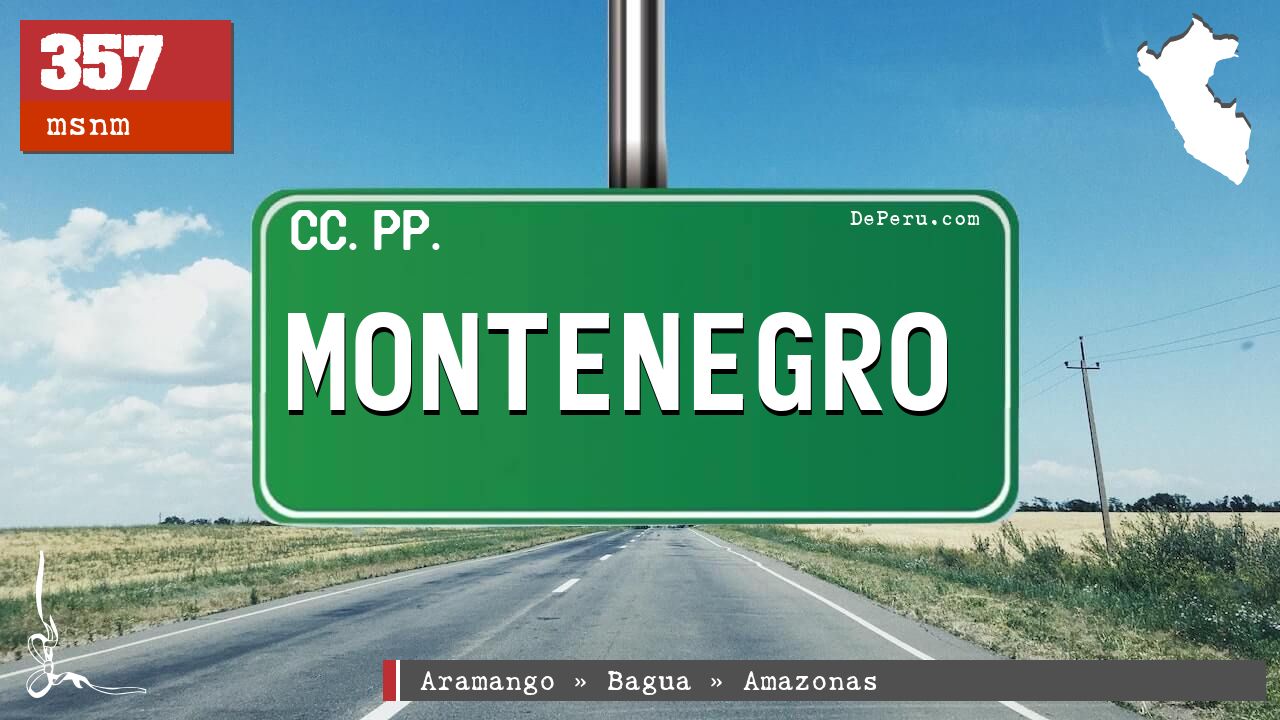 Montenegro en Amazonas: Centros Poblados