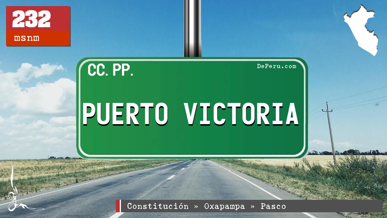 Puerto Victoria en Pasco: Centros Poblados
