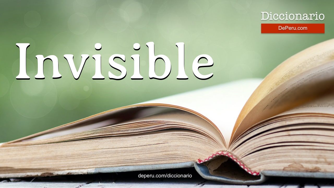 Palabra Invisible en el diccionario