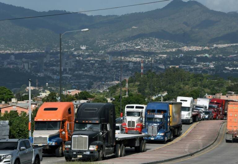 Honduras - transporte - manifestaciones