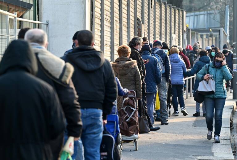 Italia - Milán - pobreza - epidemia - virus