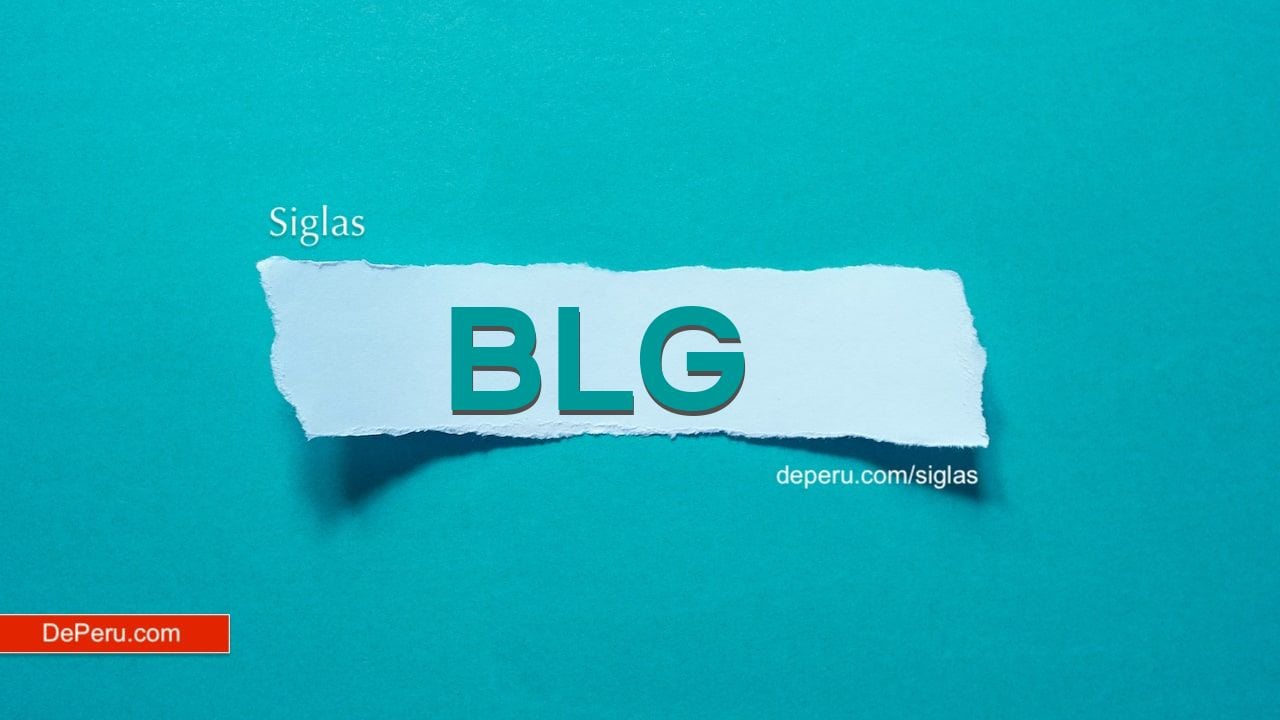 Sigla: BLG | be ele ge - beelege