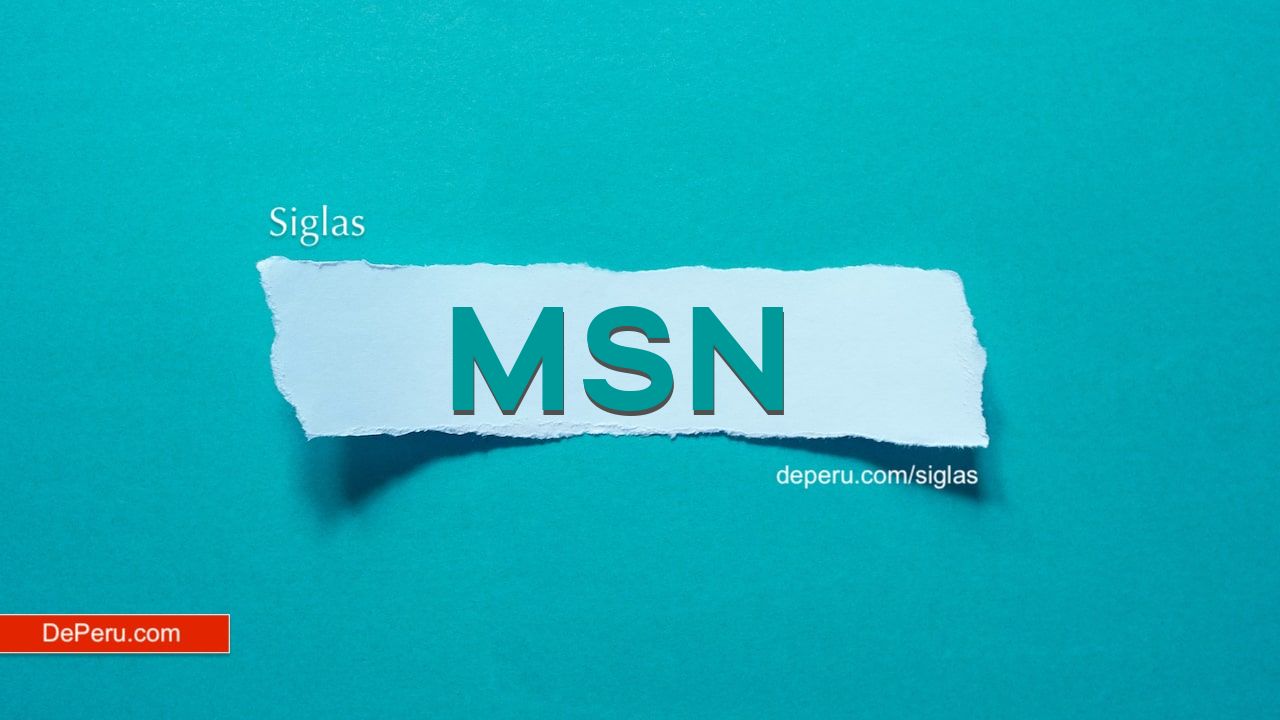 Sigla: MSN | eme ese ene - emeeseene